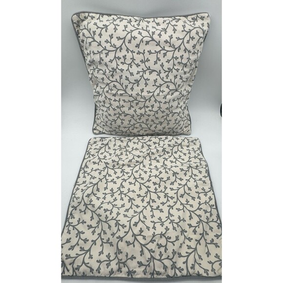 IKEA Other - lot of 2 IKEA Lungfort Reversible Gray/White Zippered Pillow Covers 20x20
